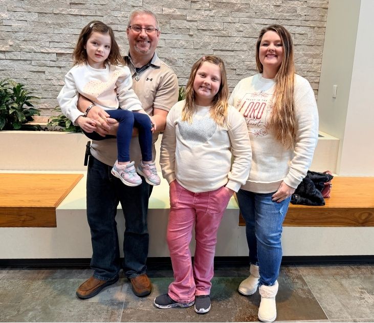 Christian Van Meter and her family